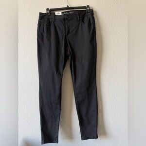 INC International Concepts Deep Black Skinny Leg Pants NWT